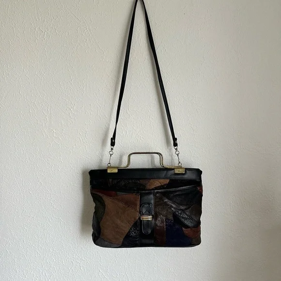 Patchwork Leather Handbag - Picture 11 of 12